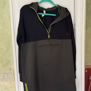 Athleta Black and Olive Utility Jacket